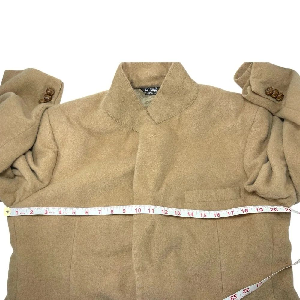 Bill Blass Tan‎ Camel Hair Blazer Sport Coat Jacket Vintage Old Money Preppy